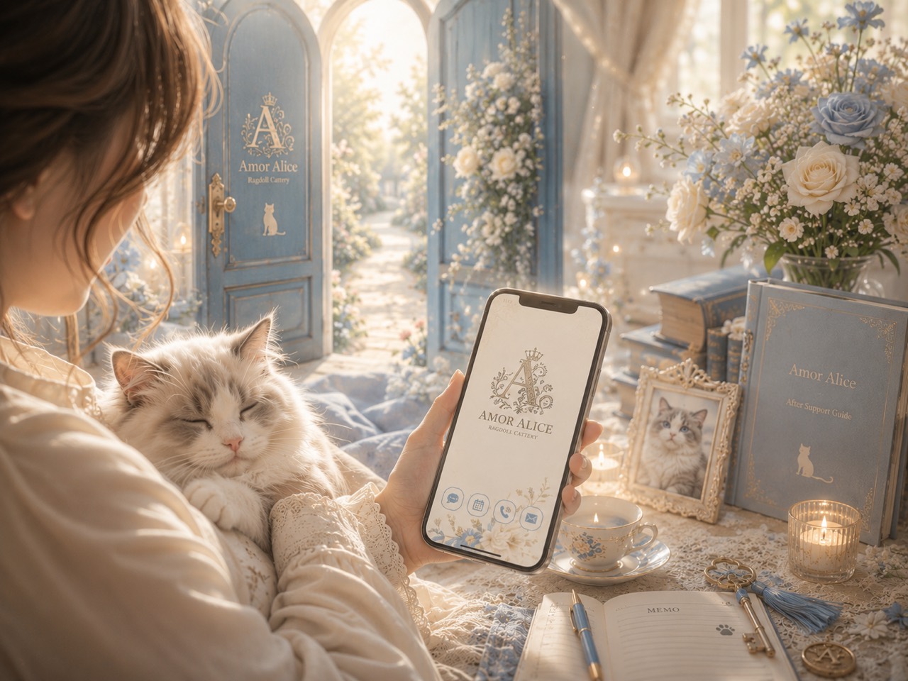 Amor Aliceのお迎え後サポートをイメージした相談シーン